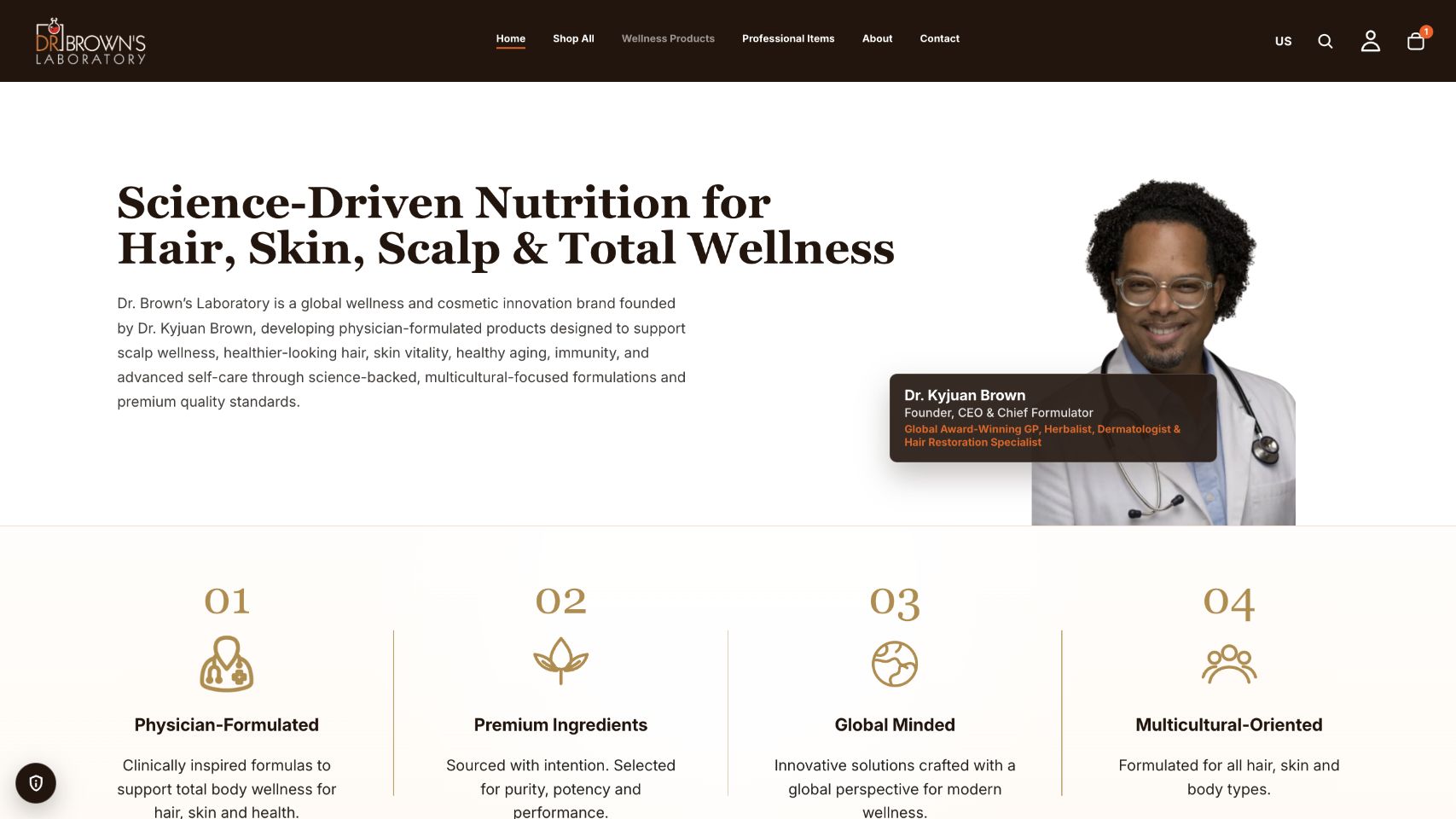 DBG Shopify — USA & South Africa application screen 1